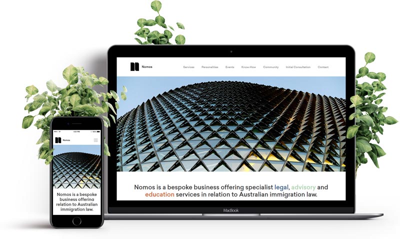 Nomos website presentation